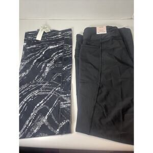 2 Pairs Pink Active & Victoria's Secret Total Knockout -Size Large Black Legging